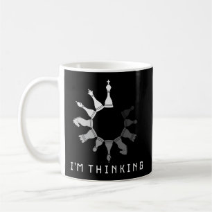 Ich denke, Mind Sport Schach Uhr Board Game Pie Kaffeetasse