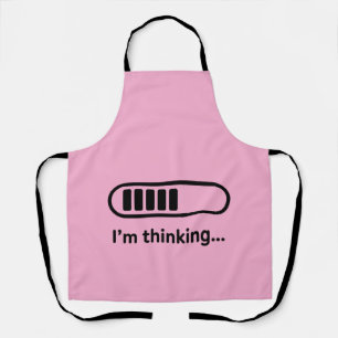 Ich denke nach... Fortschrittsbalken Pink Minimali Schürze