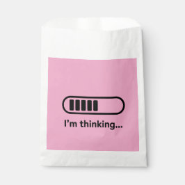 Ich denke nach... Fortschrittsbalken Rosa Minimali Geschenktütchen