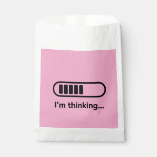 Ich denke nach... Fortschrittsbalken Rosa Minimali Geschenktütchen
