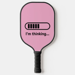 Ich denke nach... Ladefortschrittsbalken Rosa Mini Pickleball Schläger