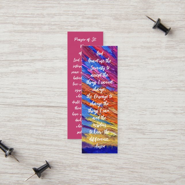 Ich denke, Sie buchen Mark Prayer Card Telefonnummerkarte (Vorderseite/Rückseite Beispiel)