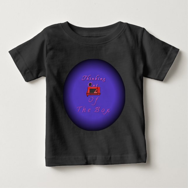Ich denke über die Kiste hinaus. Baby T-shirt (Vorderseite)