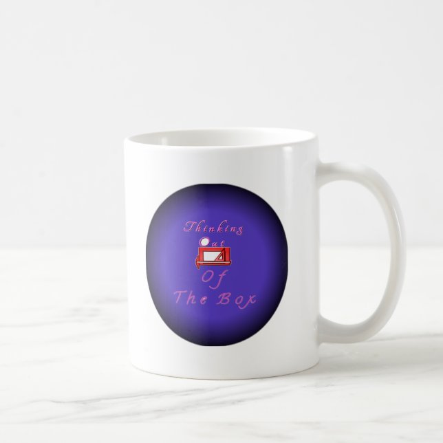 Ich denke über die Kiste hinaus. Kaffeetasse (Rechts)