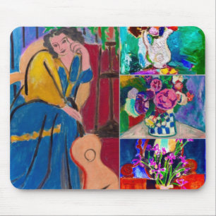 Ich denke, wie wunderschön die Blume von Matisse  Mousepad