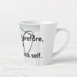 Ich denke zu viel nach milchtasse