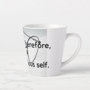 Ich denke zu viel nach milchtasse