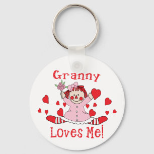 Ich der Oma-Liebe Lappen-Puppe Schlüsselanhänger