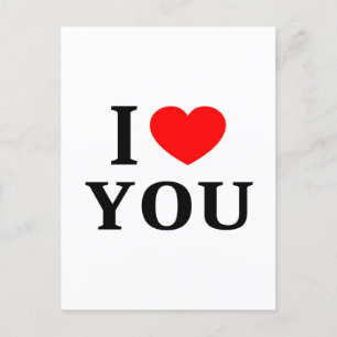 Ich ❤️ DICH Ich liebe dich Ich liebe dich Postkarte