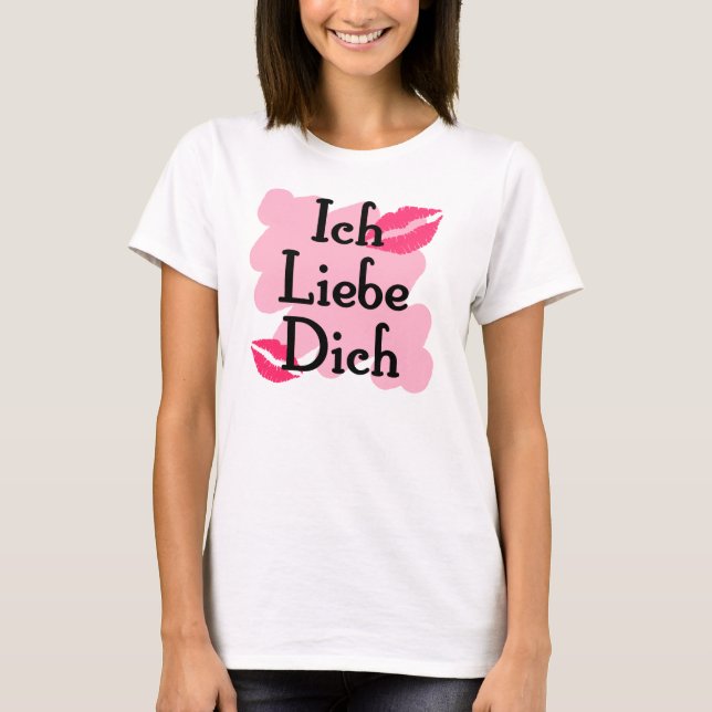ich dich T-Shirt (Vorderseite)