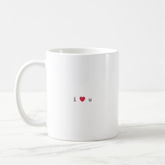 ich ❤️ dich Tasse  (Links)