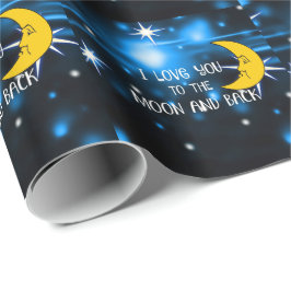 Ich dich zum Mond und zurück - Starry Sky Geschenkpapier