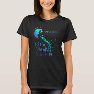 Ich  dich zum Mond und zurück - T-Shirt