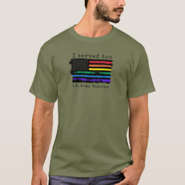 Ich diente auch - Männerveteran. U.S. Army Veteran T-Shirt