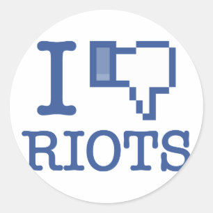 ICH DISKUTIERE RIOTS RUNDER AUFKLEBER