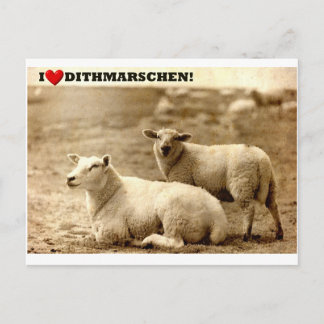 Ich ♥ Dithmarschen! Postkarte