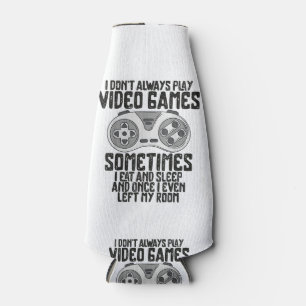 Ich Donner Alwasy Play Video Games Gaming Spaß Fun Flaschenkühler