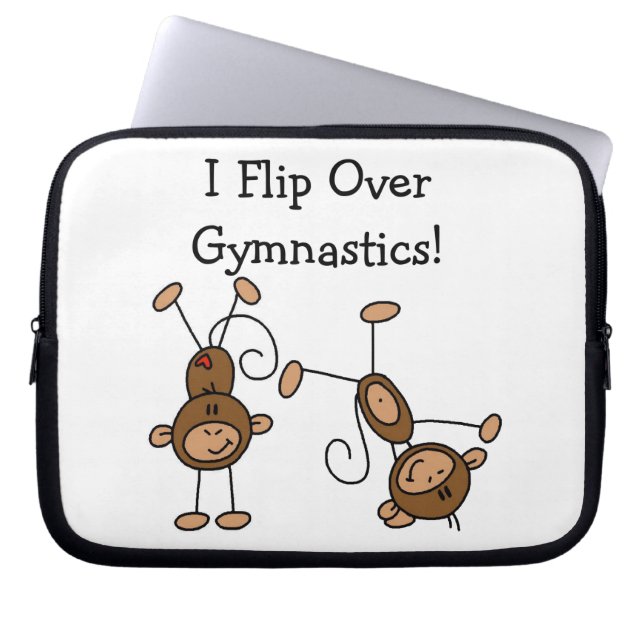 Ich drehe über Gymnastik um Laptopschutzhülle (Vorderseite)