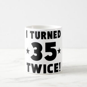 Ich drehte zweimal 70. Geburtstag 35 Kaffeetasse