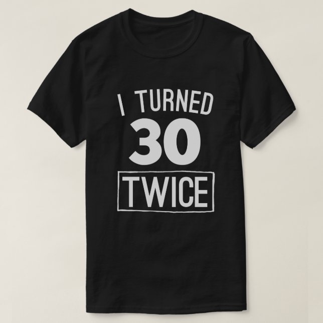 Ich drehte zweimal lustiges 60. Shirt 1958 des (Design vorne)