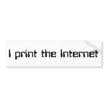 Ich drucke das Internet