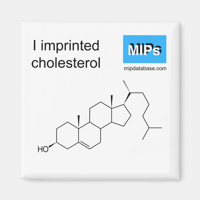 Ich drückte Cholesterinmagnet aus Magnet (Vorne)