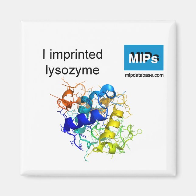 Ich drückte Lysozym-Magnet aus Magnet (Vorne)