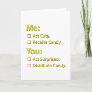 Ich, du Bonbons. Karte