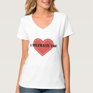 Ich dulde dein rotes Herz T-Shirt
