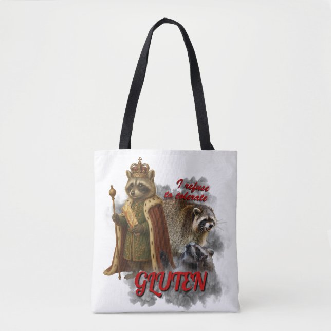 Ich dulde kein Gluten lustiger Meme-Tasche Tasche (Vorderseite)