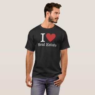 Ich ❤️ echtes Anwesen CUSTOM Men's T-Shirt