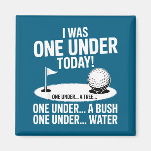 Ich eins unter heute Golf Golfspieler lustiger Gol Magnet