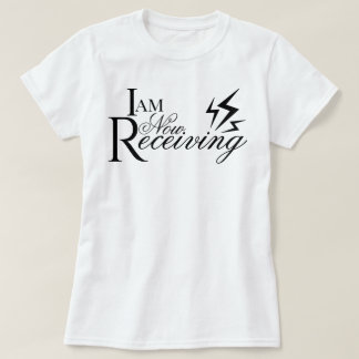 "Ich empfange jetzt" ästhetische Skriptbestätigung T-Shirt