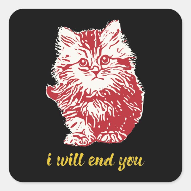 ICH ENDE EUCH - Funny Stickers (Vorderseite)