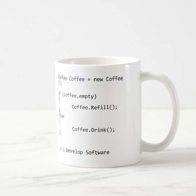 Ich entwickele Software Kaffeetasse (Rechts)