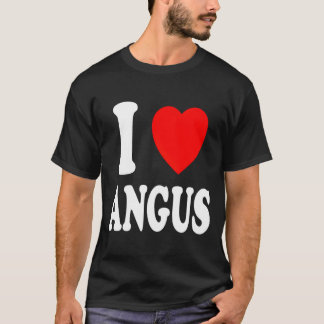 Ich Er Liebt Angus Ehepartner Verheiratet T-Shirt
