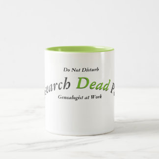 Ich erforsche Tote... Zweifarbige Tasse