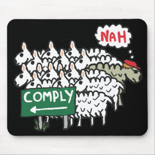 Ich erfülle mich nicht mousepad