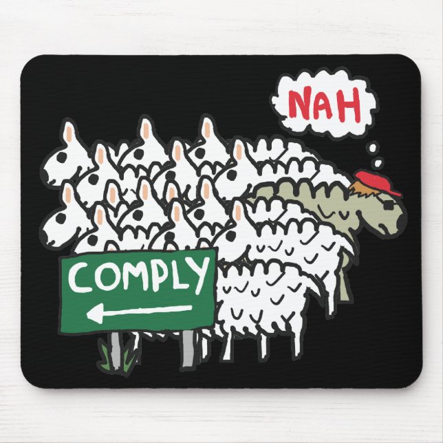 Ich erfülle mich nicht mousepad (Vorne)