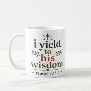 Ich ergebe mich seiner weisen christlichen Glauben Kaffeetasse