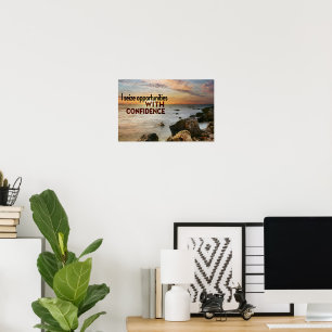 "Ich ergreife Chancen" Motivation Affirmation Poster