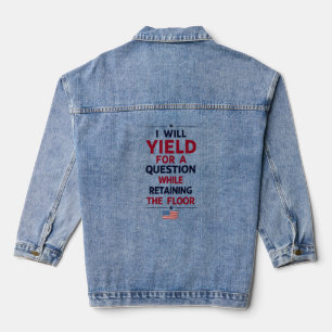 Ich erhalte eine Frage - Filibuster-Zitat Jeansjacke