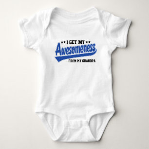 Ich erhalte mein Awesomeness von meinem Großvater Baby Strampler