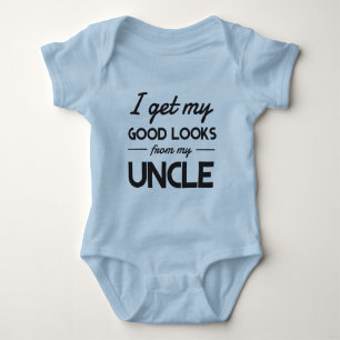 Ich erhalte meine guten Blicke von meinem Onkel Baby Strampler
