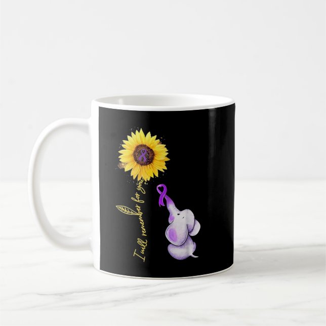 Ich erinnere mich an Alzheimer-Sensibilisierungsle Kaffeetasse (Links)