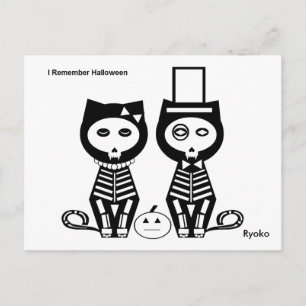 Ich erinnere mich an Halloween Postkarte