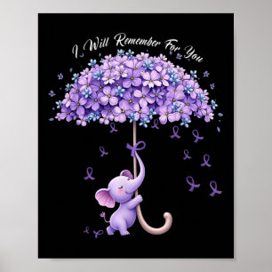 Ich erinnere mich an Lila Elefantenheimer Poster
