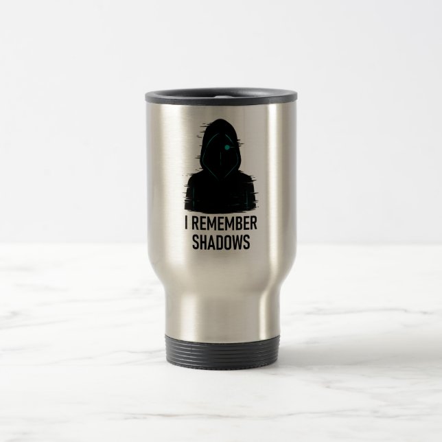Ich erinnere mich an Schatten - geflochtene Abbild Reisebecher (Mittel)