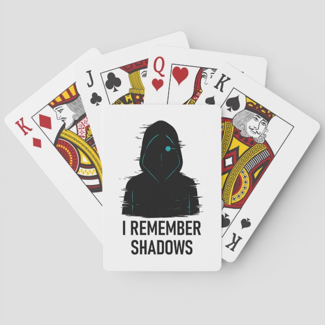 Ich erinnere mich an Schatten - geflochtene Abbild Spielkarten (Rückseite)