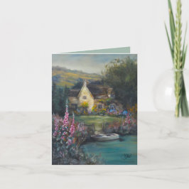 "Ich erinnere mich" englisches Cottage Karte
